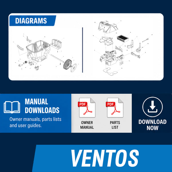 VENTOS Vacuum Cleaner Operating Manuals & Diagrams
