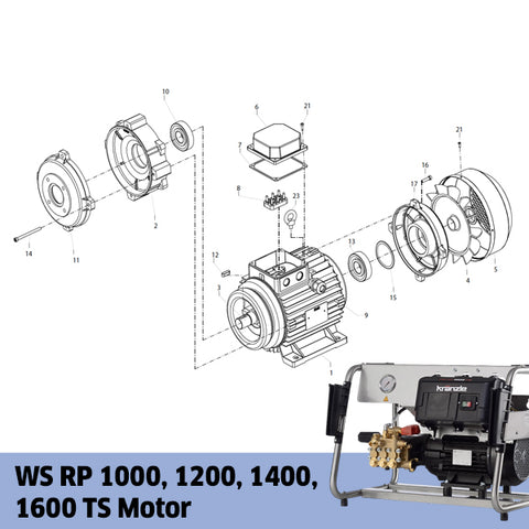 KRANZLE WS RP 1000, 1200, 1400, 1600 TS Motor