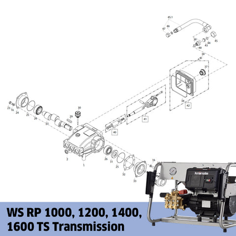 KRANZLE WS RP 1000, 1200, 1400, 1600 TS Transmission