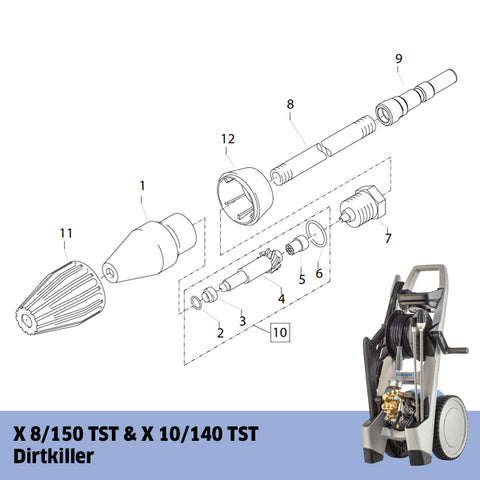 KRANZLE X 8/150 TST & X 10/140 TST Dirtkiller