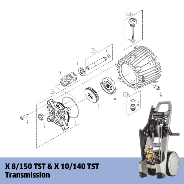 KRANZLE X 8/150 TST & X 10/140 TST Transmission