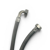Stainless Steel Braided Water Hose 1500mm 3/4" Female 90° x 3/4" Female (thin)