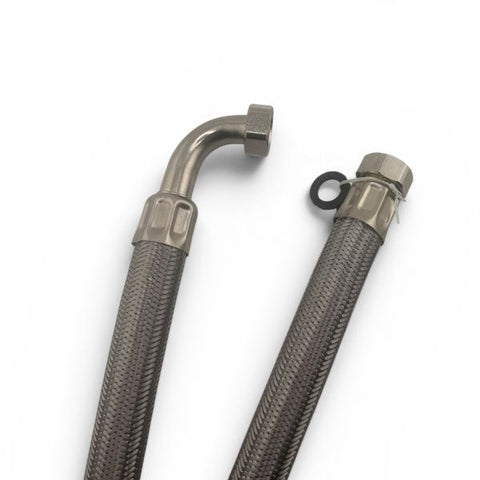 Stainless Steel Braided Water Hose 1500mm 3/4" Female 90° x 3/4" Female (thick)
