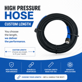 Custom Length 1/4" Single Wire Steel Braided High Pressure Hose
