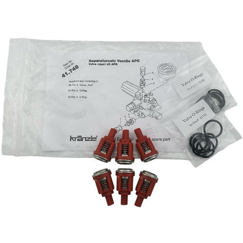 Genuine Kranzle Valve Kit Red Large 41748