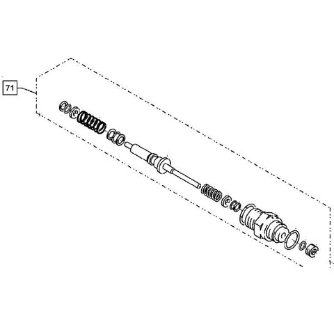 Genuine Kranzle Pressure Switch Piston Repair Kit Complete 150093
