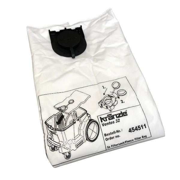 KRANZLE 5Pk Of Fleece Dust Bags To Fit Ventos 32