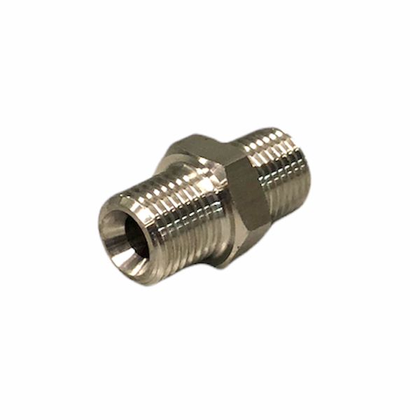 Stainless Steel 1/4" Male x 1/4" Male Fitting